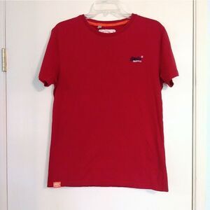 Superdry Vintage Orange Label Red Tee Shirt